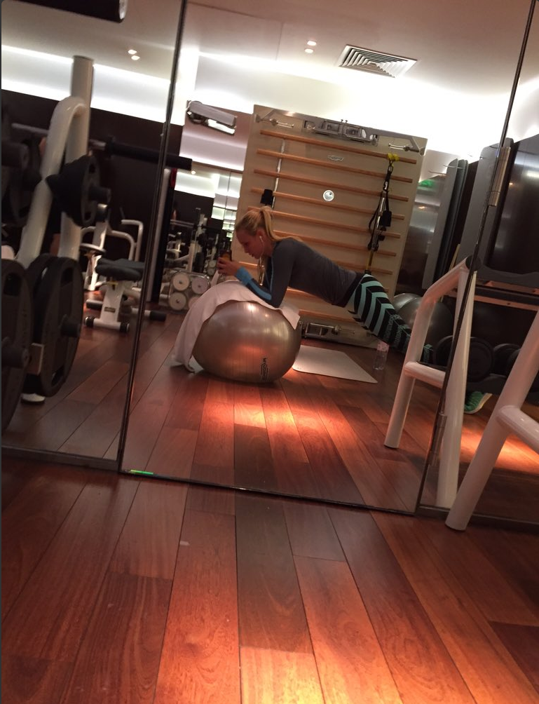 Workout in the Gym. Photo Credit: Twitter @DoonaVekic