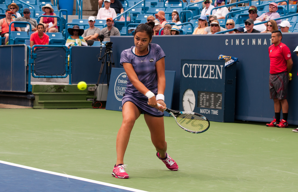Zarina Diyas at the Western and Southern Open, Photo: jctabb, shutterstock