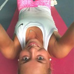 Carina Witthöft workout selfie